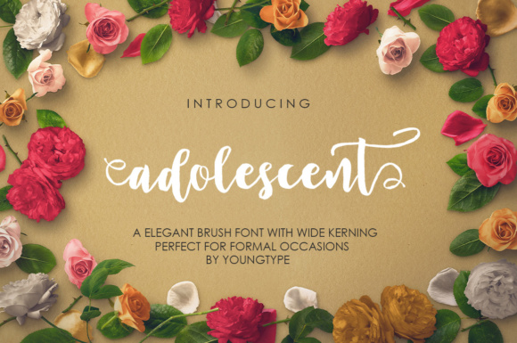Adolescent: A Script Font That Elevates Branding with Grace