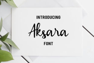 Aksara: A Script Font That Adds Charm to Editorial Design