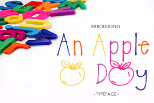 An Apple a Day: A Decorative Font for Editorial Design and Content Branding