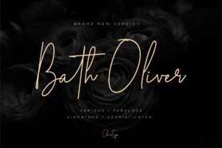 Bath Oliver: A Script Font for Sophisticated Handmade Creations