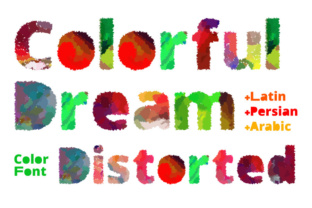 Colorful Dream Distorted: A Vibrant Font for Creative Printables and Handmade Designs