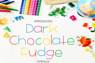 Dark Chocolate Fudge: A Versatile Sans Serif Font for Crafters and Designers