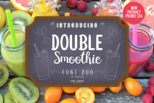 Double Smoothie: A Script Handwritten Font for Creative Product Design