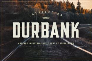 Durbank Font Review: A Retro Industrial Sans Serif for Designers
