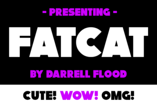 FatCat: A Bold Sans Serif Font for Handmade Creators