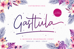 Gasttula: A Modern Handwritten Font for Editorial Design