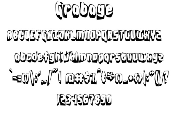 Grabage: A Playful Font for Creative Crafters
