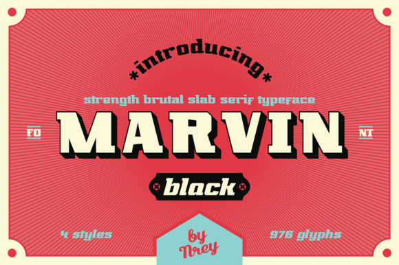 Marvin Black: A Bold Slab Serif Font for Strong Branding