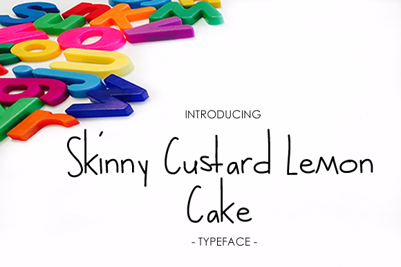 Skinny Custard Lemon Cake: A Script Handwritten Font for Web Designers