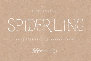 Spiderling: A Script Handwritten Font for Creative Makers