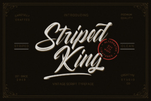 Striped King: A Font That Adds Elegance to Every Design