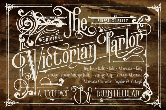 Victorian Parlor: A Serif Font That Elevates Handmade Creations