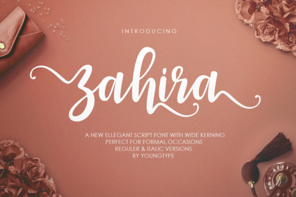 Zahira: A Script Handwritten Font for Timeless Craft Projects